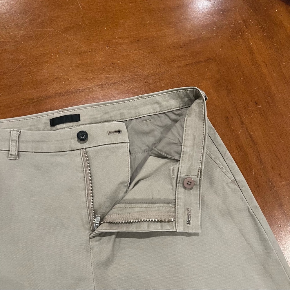 ATM Anthony Thomas Melillo Enzyme Washed Cropped Boyfriend Pant Tan Size 6 - Picture 8 of 16